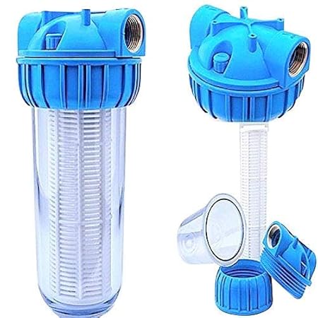 Basal PRIESER Pumpen-Vorfilter, Wasserdurchfluss bis 5.000 l/h mit Wandhalterung und Filterschlüssel