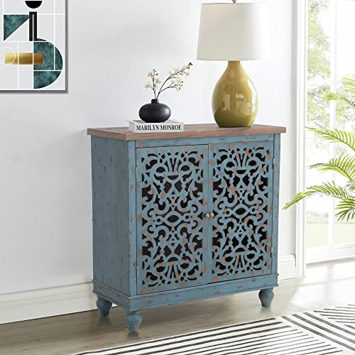 PHI VILLA Entryway with Doors Rustic Farmhouse Buffet