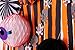 Halloween Decorations Kit Paper Fans Crepe Paper Streamers Black Orange Paper Honeycomb Balls Skeleton Banner for Home Halloween Party Backdrop Decoration SUNBEAUTY 28Pieces