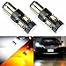 JDM ASTAR Extremely Bright 3030 Chipsets White/Yellow 1157 2057 2357 7528 Switchback LED Bulbs with Projector For Turn Signal Lights