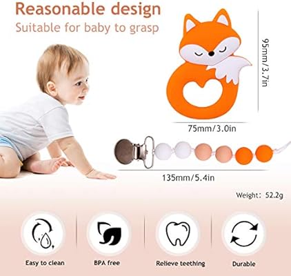 baby chewing on dummy