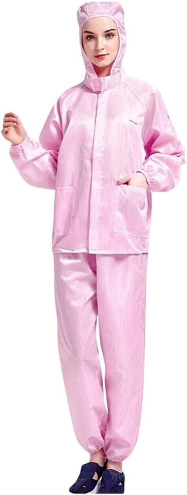 Godathe Clothing Anti-Dust Non-Disposable Adult Hooded Split Overalls Lab Coat Nurse Suit Medical Raincoat