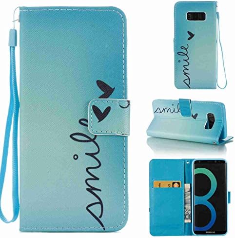 S8 Case, Galaxy S8 Wallet Case, Jeccy [Kickstand Feature] Slim PU Leather Flip Folio Magnetic Closure Protective Cover with Credit Card &amp; ID Card Slot,Full-body Shockproof Case for Galaxy S8 5.8 inch
