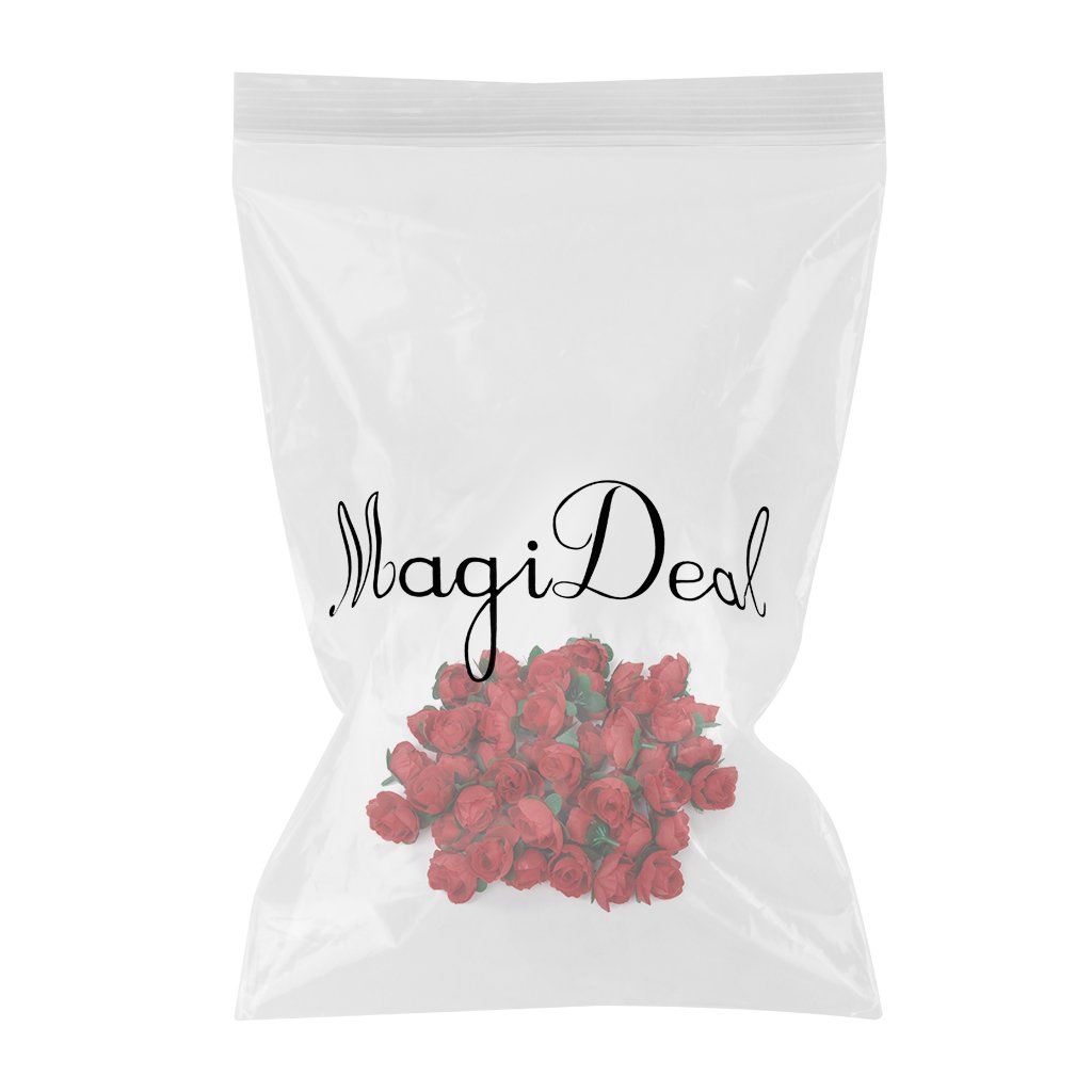 Flores 50pcs Flores de Tela Flores Decorativas para Hogar Boda de Color