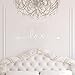 Ecurson Love Arrow Family Decal Living Room Bedroom Vinyl Carving Wall Decal Sticker for Living Room Bedroom TV Background Kid's Nursery Romm Family (White)