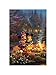 Flagology.com, Disney, Thomas Kinkade, Mickey Mouse & Minnie Mouse,Mickey and Minnie Sweetheart Campfire - Garden Flag - 12.5