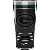 Tervis Traveler NFL Green Bay Packers - Night Game Triple Insulated Tumbler Travel Cup Keeps Drinks Cold & Hot, 20oz, Stainless Steel