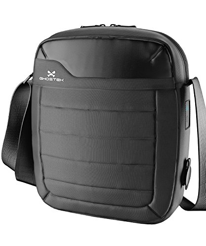Ghostek NRGtab Series Best 10.1” Tablet Bag Carrying Travel Shoulder Business School + 16000mAh Battery with Power LED Indicator + 3 USB Ports | Water Resistant | iPad, Galaxy Tab, Amazon Fire (Black) - Thumbnail 6
