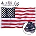 Jetlifee American Flag 2.5x4 Ft Embroidered Stars, Sewn Stripes, Brass Grommets US Flag Decorations, Outdoors Indoors USA Flags Polyester 2.5 x 4 Foot