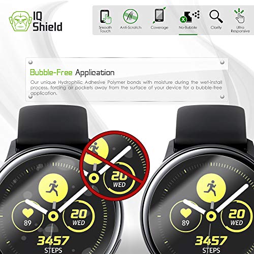 IQShield 6 Pack for Samsung Galaxy Watch Active 2 /Galaxy Watch Active (40mm) Screen Protector Easy Install Ultra Thin Anti-Scratch Anti-Bubble Clear TPU Film