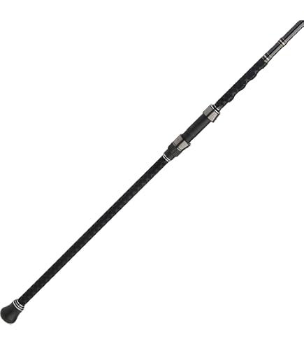 penn fishing battalion ii surf conventional fishing rod 10' Spinning Rod; Two Piece Rod, 12-20lb Line Rating, Medium Power, Moderate Fast Action, 3/4-3 oz. Lure Rating : Sports & Outdoors Fuji Alconite guides and Fuji reel seats Shore Conventional Boat Rods PENN