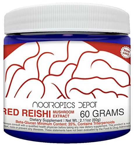 Red Reishi Mushroom Powder | 30 Grams | Ganoderma lucidum | Organic Whole Fruiting Body Mushroom Extract | Supports a Healthy Immune System Red Reishi Mushroom Powder | 30 Grams | Ganoderma lucidum | Organic Whole Fruiting Body Mushroom Extract | Supports a Healthy Immune System