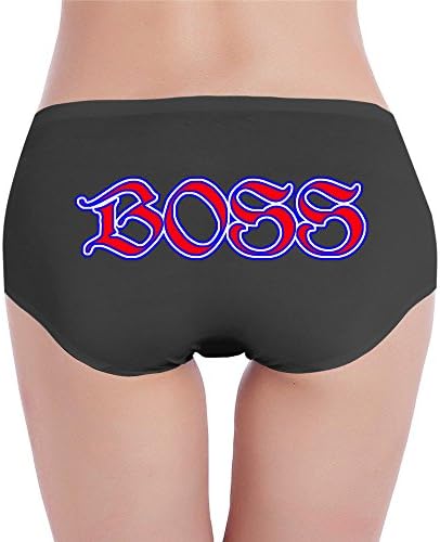 PCY Women's Low-Waist Traceless Boss Hipsters Underwear Black M