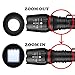 2 Pack Brightest LED Tactical Military Flashlights, MOCCO Professional 20000 Super Bright Lumen Rechargeable T6 Zoomable 5 Modes LED Flashlight Torch with Battery, Charger for Camping, Emergency
