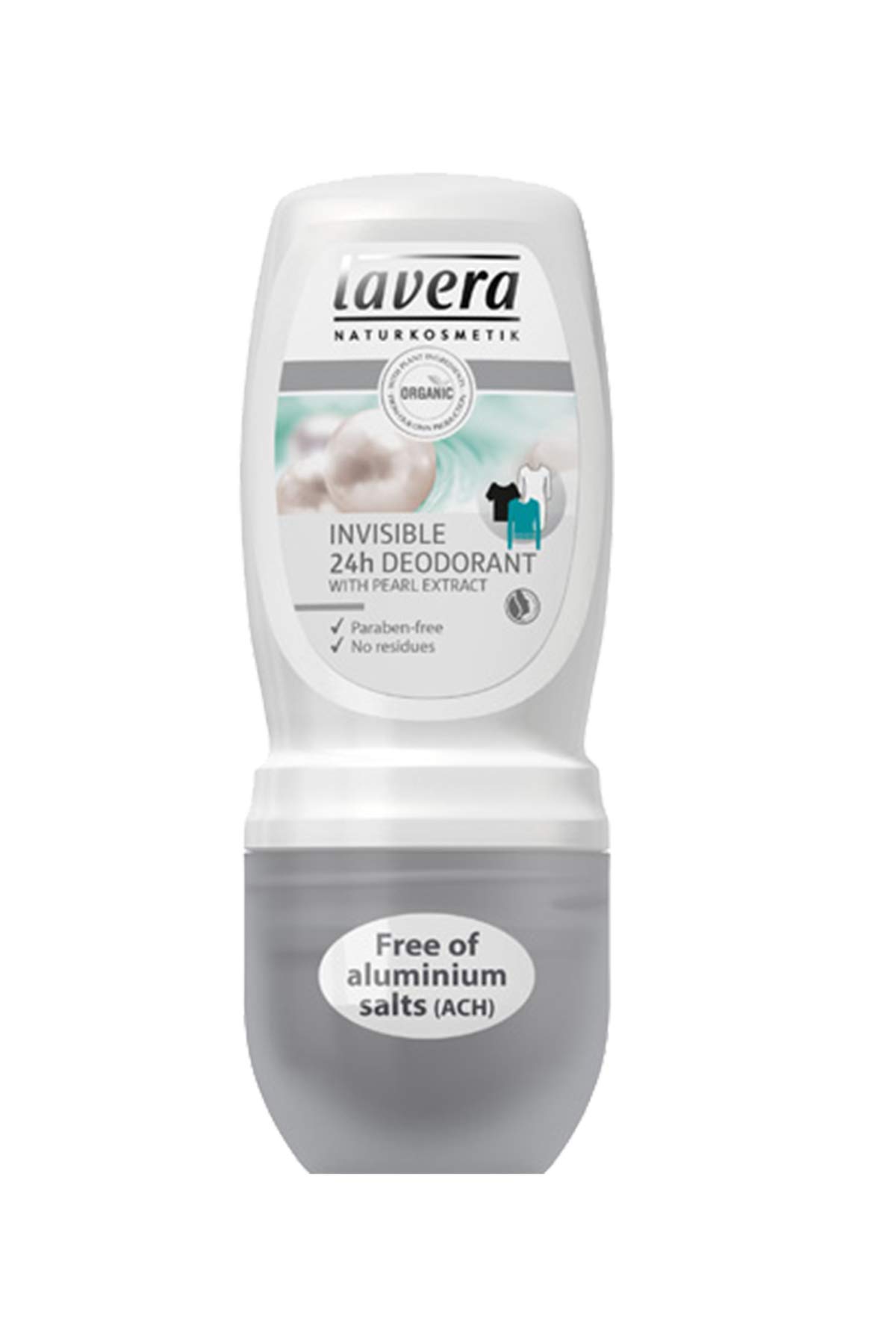 lavera Invisible Deodorant Roll-On 24h Deo ∙ With Pearl Extract ∙ Organic Skin Care ✔ Natural & Innovative Cosmetics ✔ 50ml