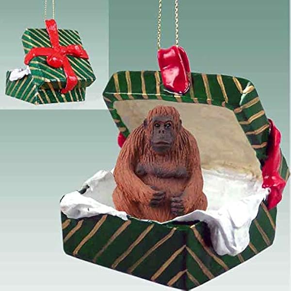 baby orangutan ornament