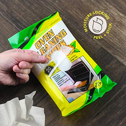 Oven and Microwave Cleaning Wipes Effectively Removes all Grease