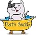 Bath Buddy Purple New for Dogs - The Original Dog Bath Toy - Makes Bath Time Easy, Just Spread Peanut Butter and Stick (Purple)