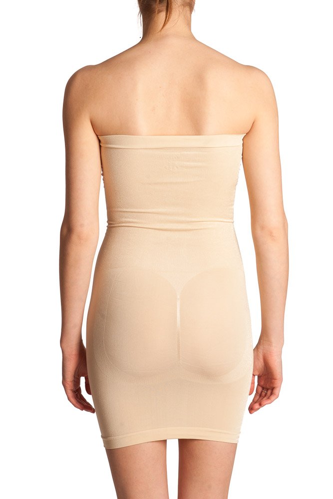 Body Beautiful Strapless Full Body Slip Shaper in Shiny Yarn Pricepulse