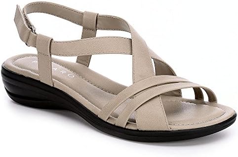 Pesaro Womens Hazel Dress Sandal Shoes, Taupe, US 8