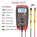 DMiotech Digital Multimeter Battery Tester Battery Load Test Resistance Continuity Diode AC/DC Voltage Current Transistor hFE Meter with LCD Display Smart-B