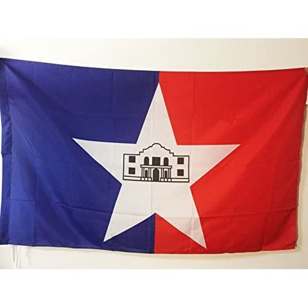 AZ FLAG - San Antonio Flag - 3x5 Ft - San Antonio city Banner with Sleeve - 100% Polyester - Fade Resistant - Vivid Colors - 3' x 5' Feet - 150x90 Cm