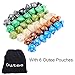 Outee 6 x 7 (42 Pieces) Polyhedral Dice Xmas Gift for Dungeons and Dragons DND RPG MTG D20 D12 D10(00-90 and 0-9) D8 D4 Table Games