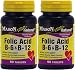 Mason Vitamins Folic Acid B-6 & B12 Heart Health Formula 90 Tablets per Bottle Pack of 2 Total 180 Tablets