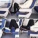 Travel Bread Airplane Footrest Hammock, Portable Travel Footrest with Inflatable Pillows, Adjustable Height Flight Carry-On Foot Rest Hammock Provides Relaxation & Comfort for Long Flights(Dark Blue)