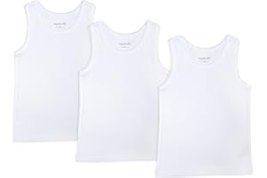 ORGANICKID Boys Organic Cotton Tank Top Sleveless Undershirts Toddler Underwear 3 Pack Tees