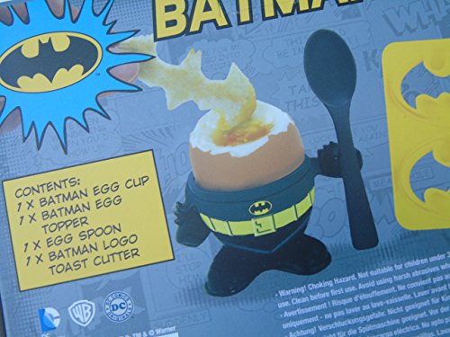 Breakfast Batman Hard Boiled Egg Holder and Toast Cutter Ages 5+ - Thumbnail 4