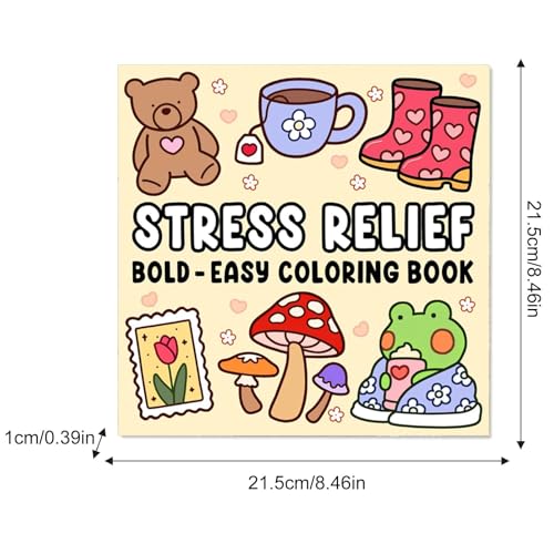 Relaxation Coloring Book - Relaxation in Comfortable Spaces with Adorable Goods for Adults & Teens,Cute Colouring Book with Easy and Simple Designs