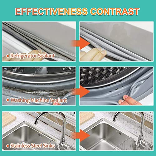 HIHWEM Mold Mildew Remover Gel Household Cleaner for Sealant Tiles Grout Washing Machine Cleaner