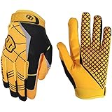 Seibertron Pro 3.0 Elite Ultra-Stick Sports Receiver Glove Football Gloves Youth and Adult (Yellow, XXS)
