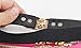 Glamorstar Vintage Peach Heart Buckle Elastic Waistband Cinch Skinny Thin Belt Black