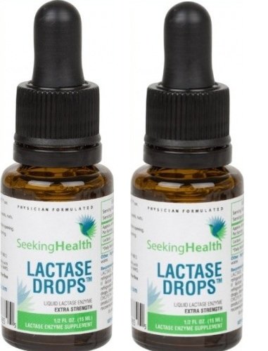 Lactase Drops 0.5 Ounce Pack Of 2 | Lactase Enzyme Supplement | Say Goodbye To Lactose Intolerance!