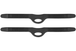 DIOCHE Fin Straps, Adjustable Rubber Fin Flippers Strap Swimming Diving Dive Accessories(L)