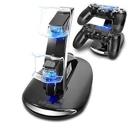 MP power ® Docking station dock Ladestation Ladegerät für 2 Controller für Sony Playstation 4