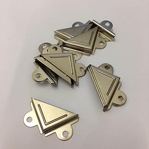 Ironmongery World Mirror Picture Corners Clamps Clips Mounting Brackets Nicke. Amazon.co.uk