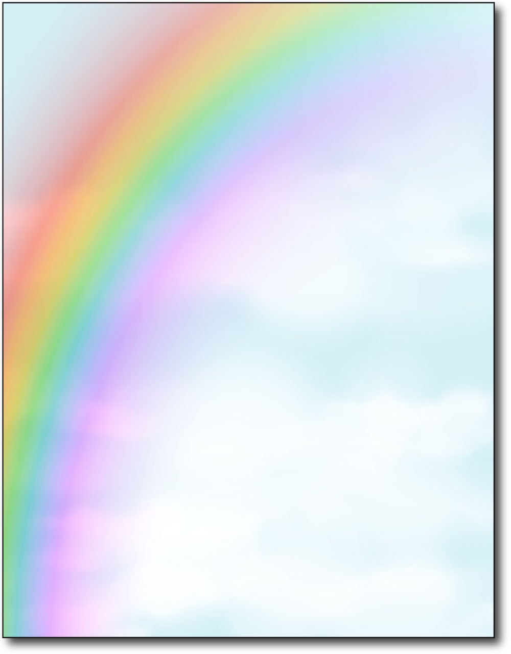 Photo 1 of Rainbow Stationery Paper - 80 Sheets