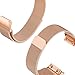 GELISHI Compatible with Garmin Forerunner 35 Watch Bands, Fashion Stainless Steel Milanese Bracelet Replacement Wristbands Strap for Garmin Forerunner 35 Watch - Rose Gold (No Tracker)