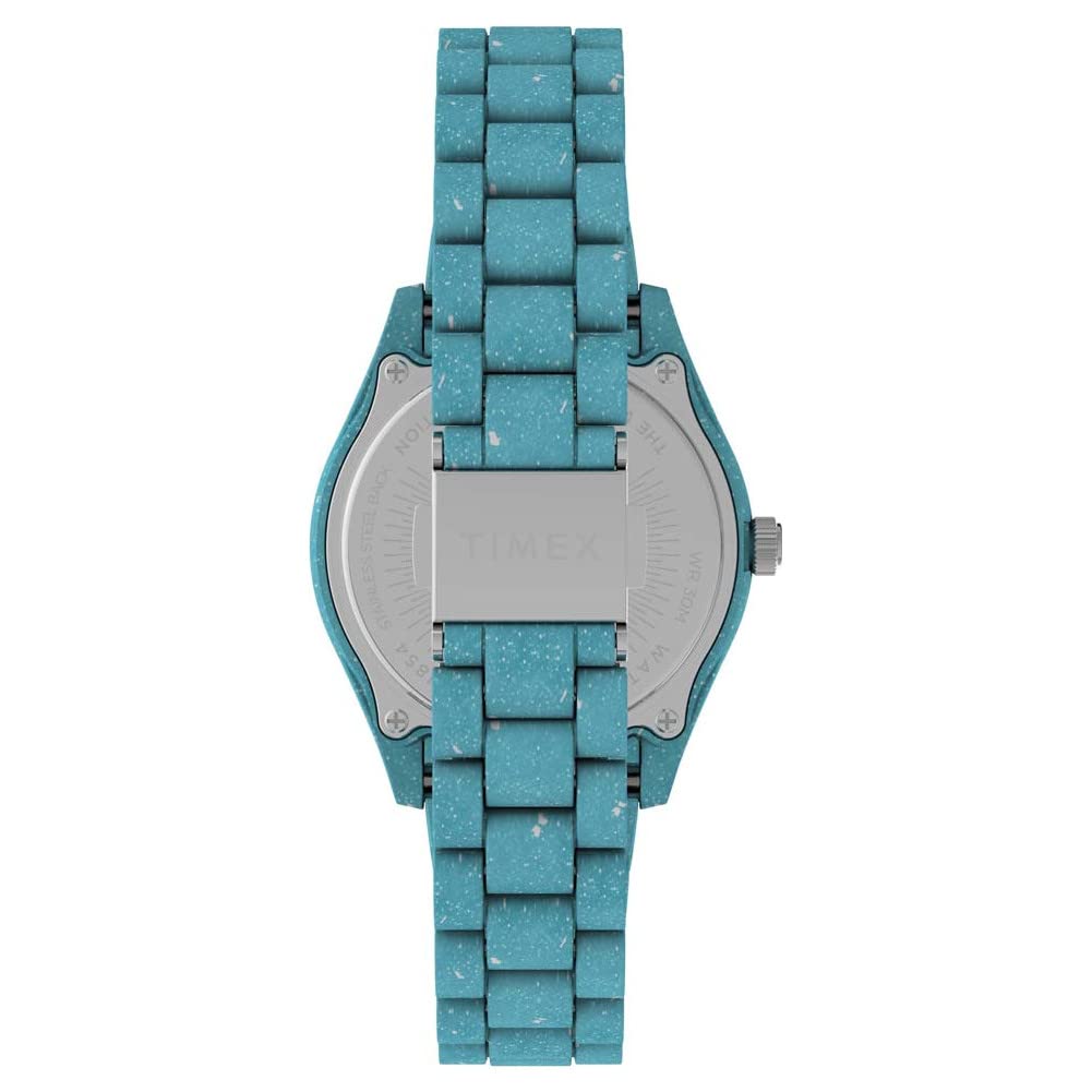 Timex Eco-Friendly 37mm Women’s Analog Watch | Made from Recycled Ocean Plastic | Luminant Hand Markers