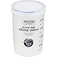 Lustroware Airtight Food Storage Container with Screw Top Lid, Measurement Marks, BPA-Free, Microwave & Dishwasher Safe Canister, Kitchen Pantry, Refrigerator Organizer (34 oz, 1,000ml)