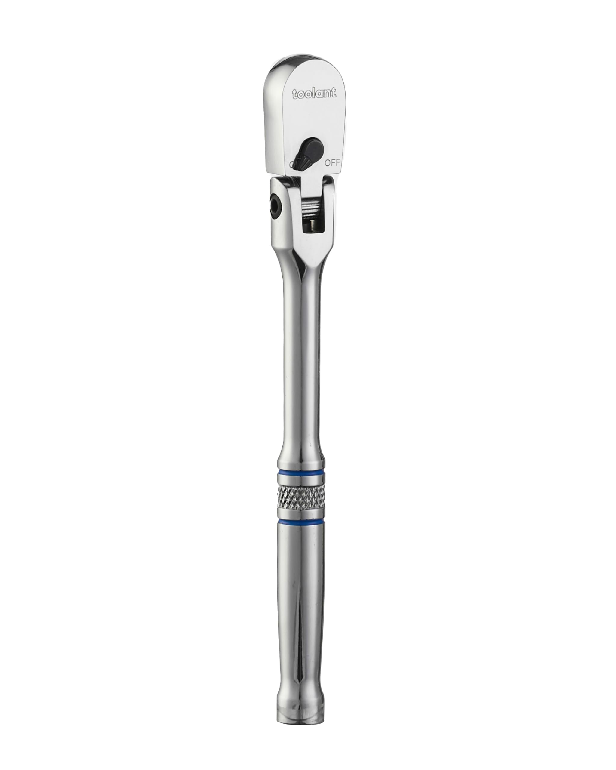 Photo 1 of toolant 1/4“ Drive 90 Tooth Compact Flex Head Socket Ratchet Wrench (1/4",7 inch length)