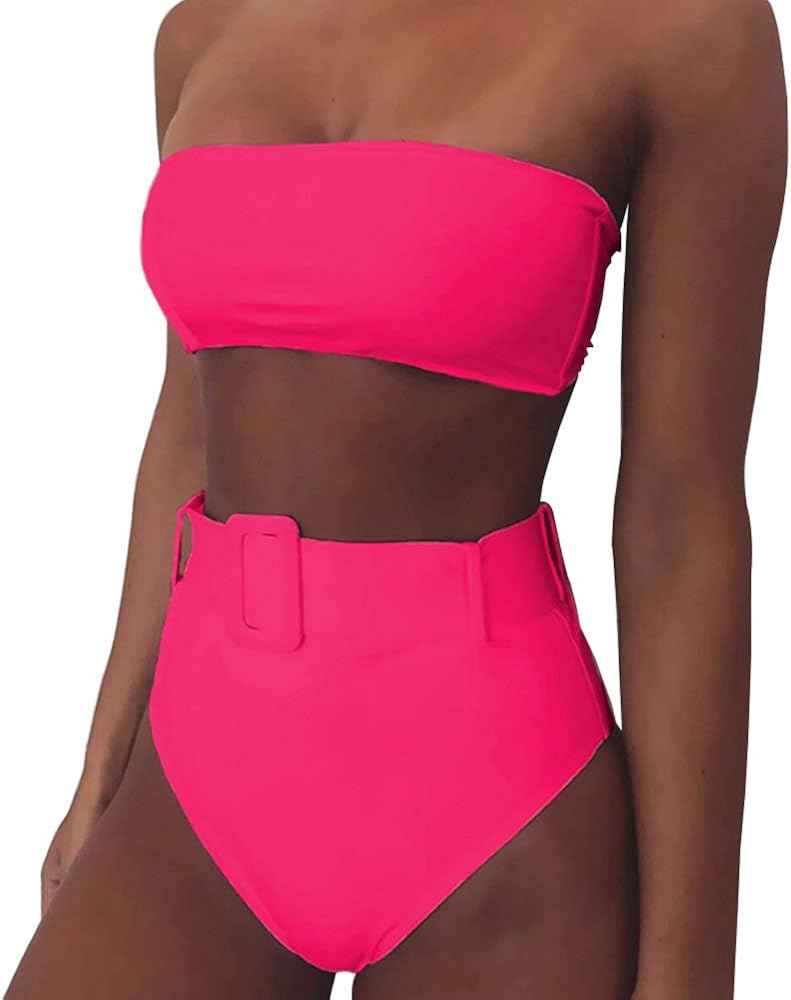 high waisted belt bikini