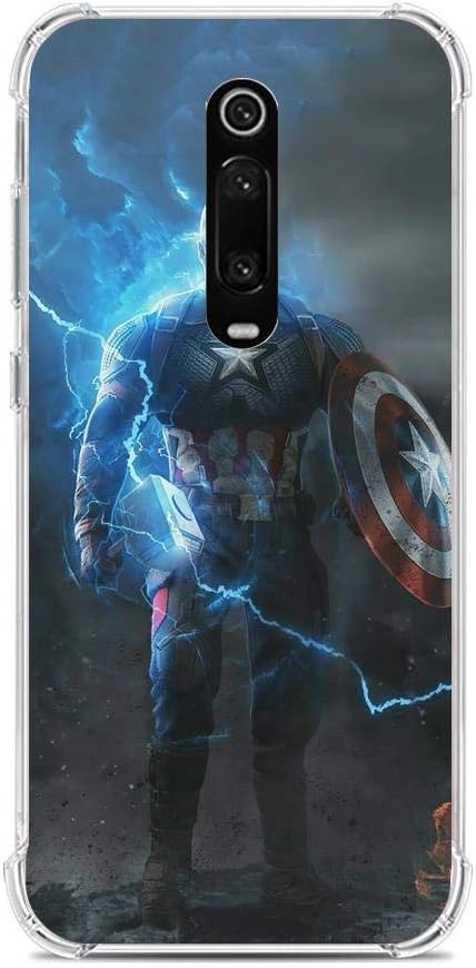 Gogoyang Ultra-Thin Clear Transparent Soft TPU Case Cover Coque For XIAOMI MI 9T/9T Pro-Marvel-Avengers 4