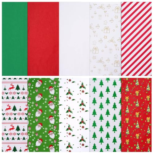 Blisstime 100 Sheets Christmas Tissue Paper, 19.7