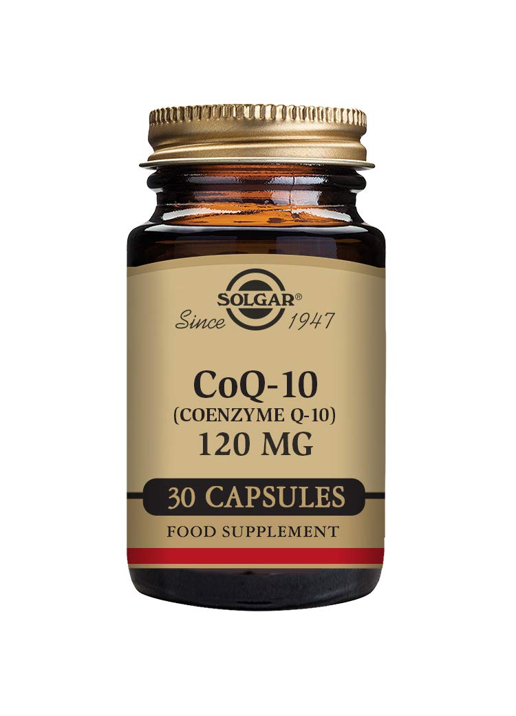Solgar CoQ-10 (Coenzyme Q-10) 120mg Vegetable Capsules - Pack of 30 - Helps Reduce Effects of Aging - Supports Energy Production - Vegan, Gluten Free and Kosher