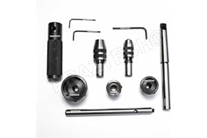 PRAZTECH® MT3 Shank Threading & Tapping Attachment | Morse Taper 3 Lathe Tailstock Die Holder Set | Ideal for cutting accurat