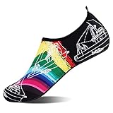 ROTOK Water Shoes Aqua Socks Barefoot Outdoor Beach Sport Yoga Swim Surfing Shoes Non-Slip for Men Women